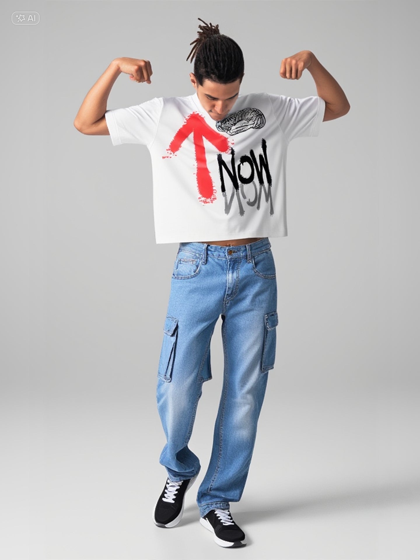 T-shirt manche mis long- Custom design Print-on-Demand